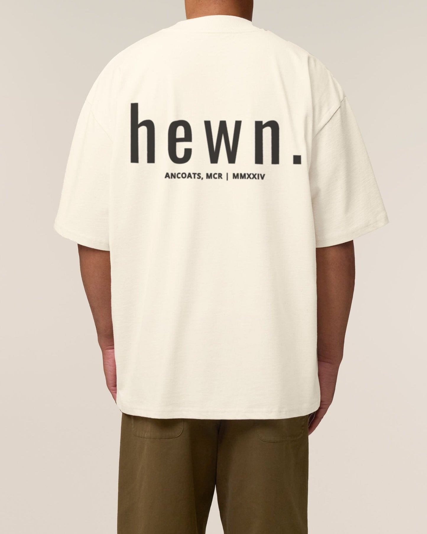 Men's Organic Cotton Signature Oversized T-Shirt | Natural Cotton
