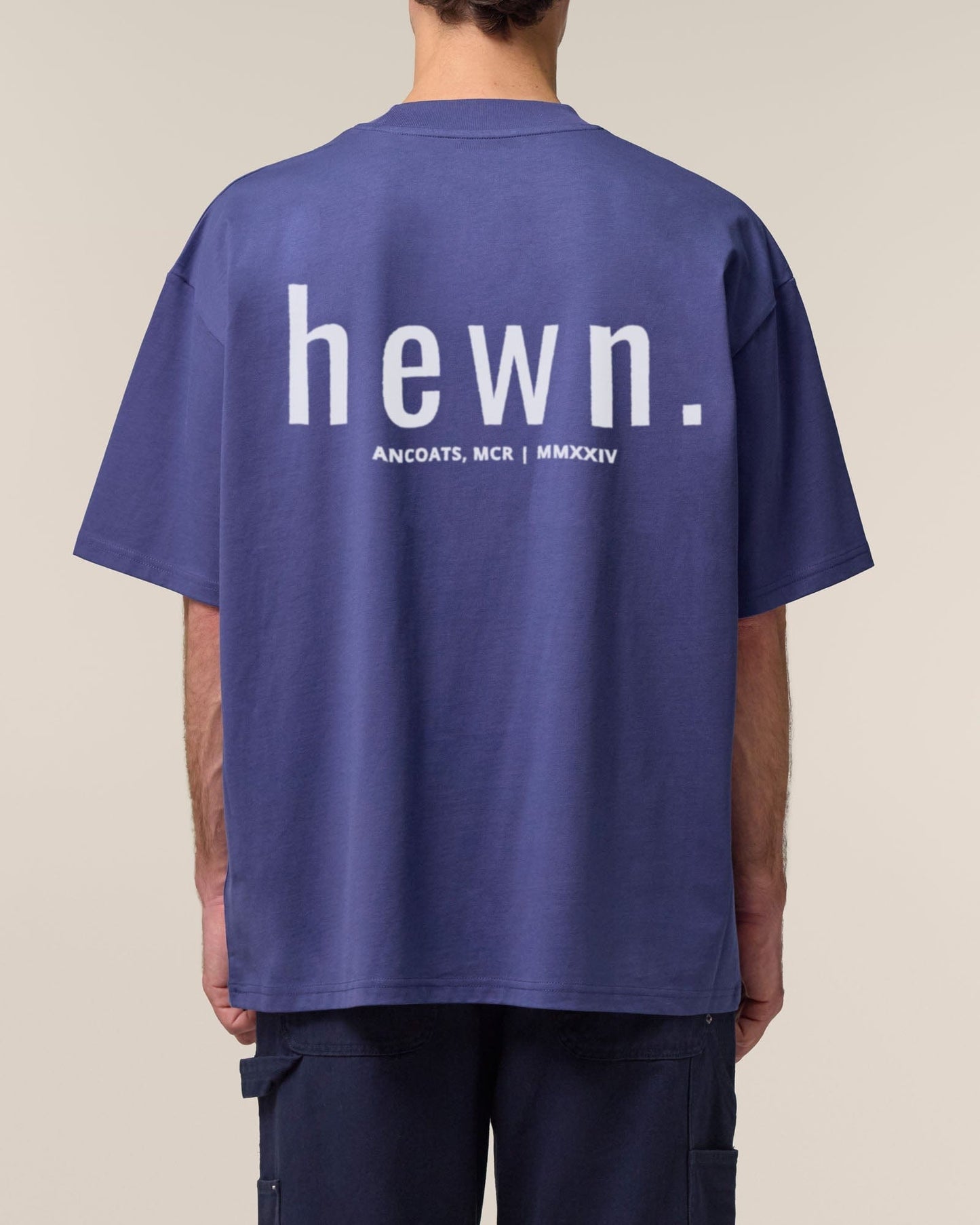 Men's Organic Cotton Signature Oversized T-Shirt | Dusk Purple