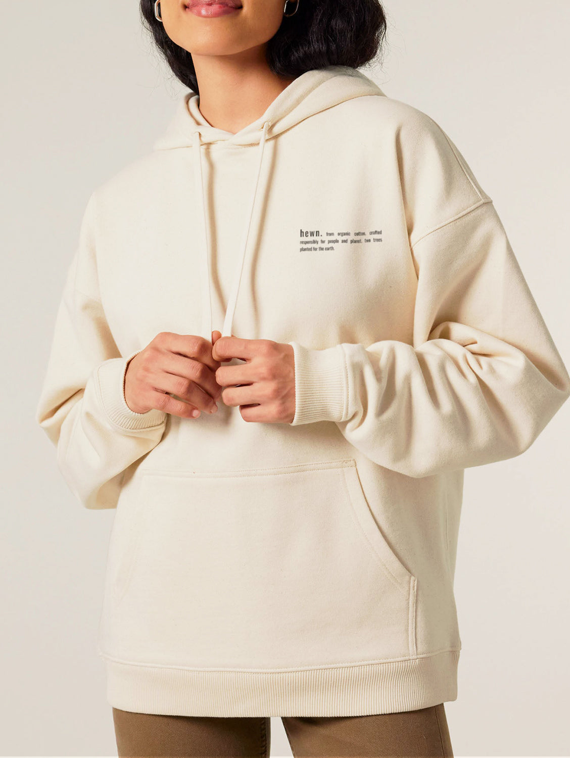 Women's Organic Cotton Signature Oversized Hoodie | Natural Cotton