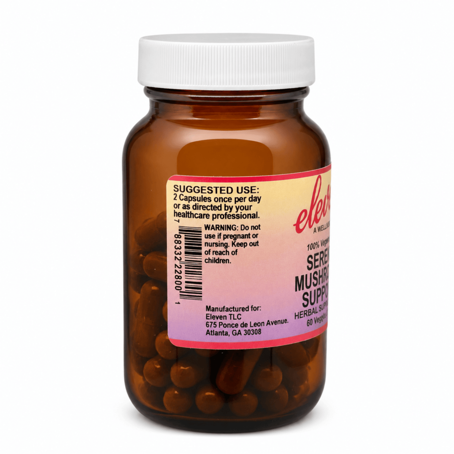 Serene Mushroom + Herb Capsules | Calm & Sleep | 60 Capsules - Vegan America