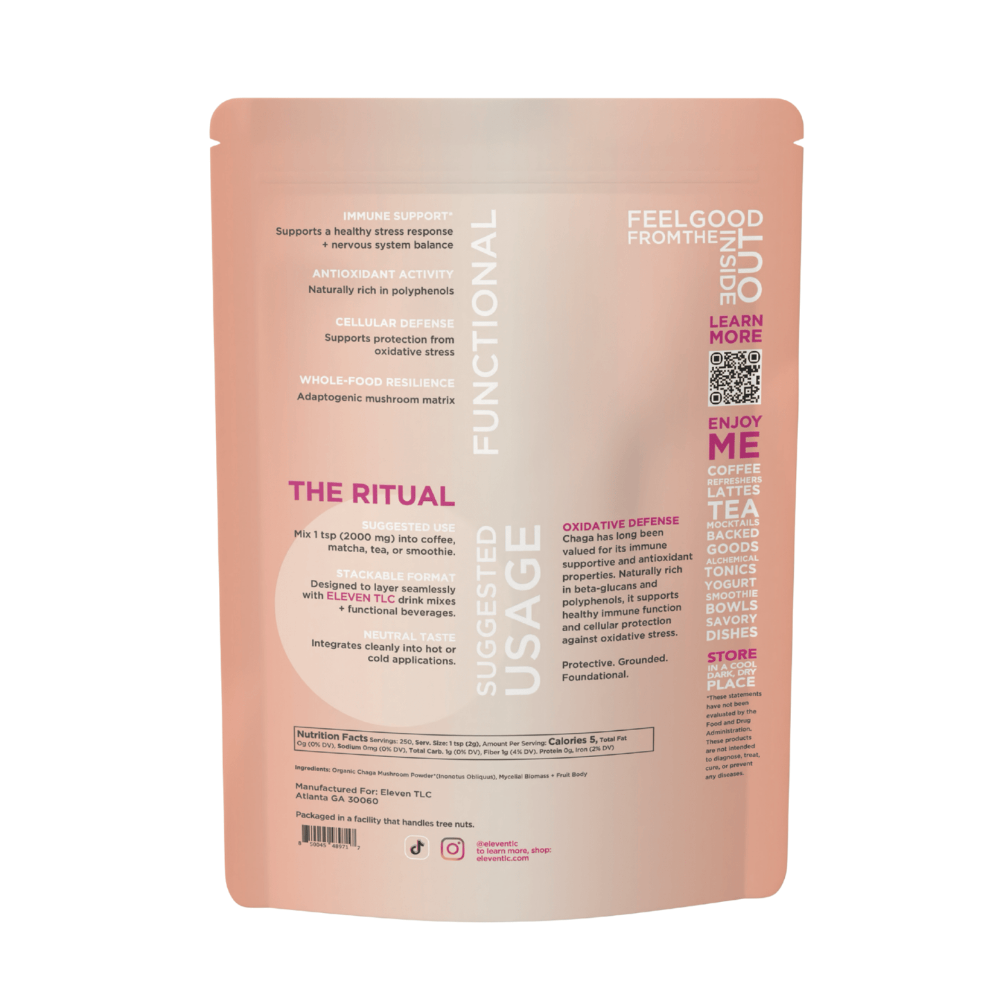 Organic Chaga Mushroom Powder — Foodservice 500g - Vegan America