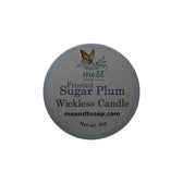 frosted sugar plum wickless candle