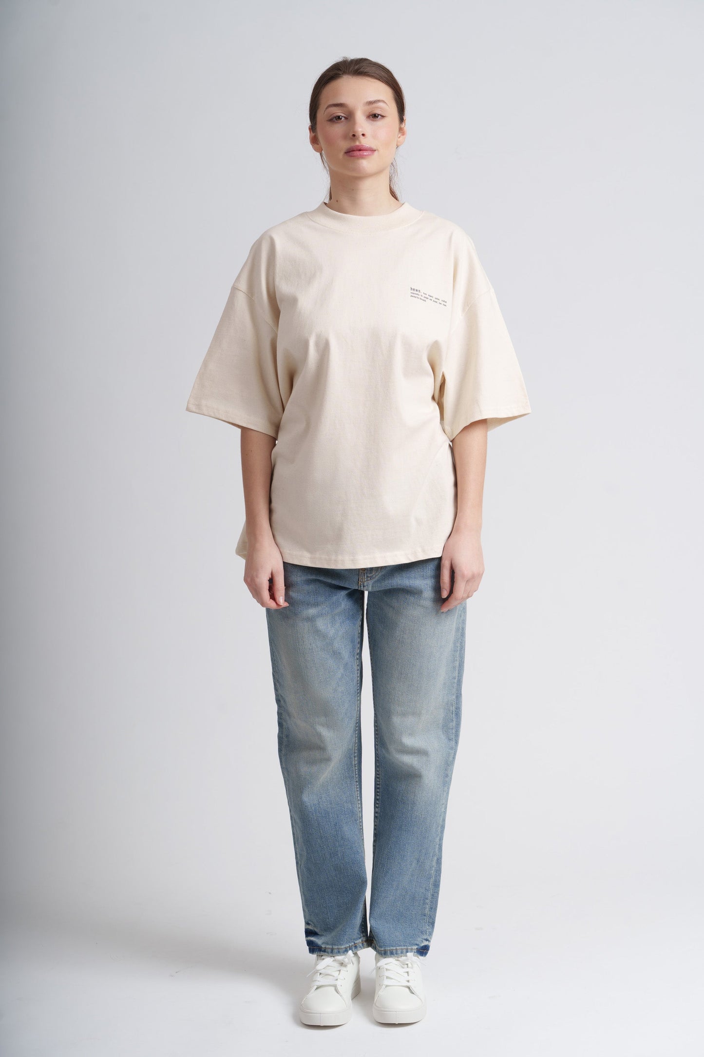 Women's Organic Cotton Signature Oversized T-Shirt | Natural Cotton