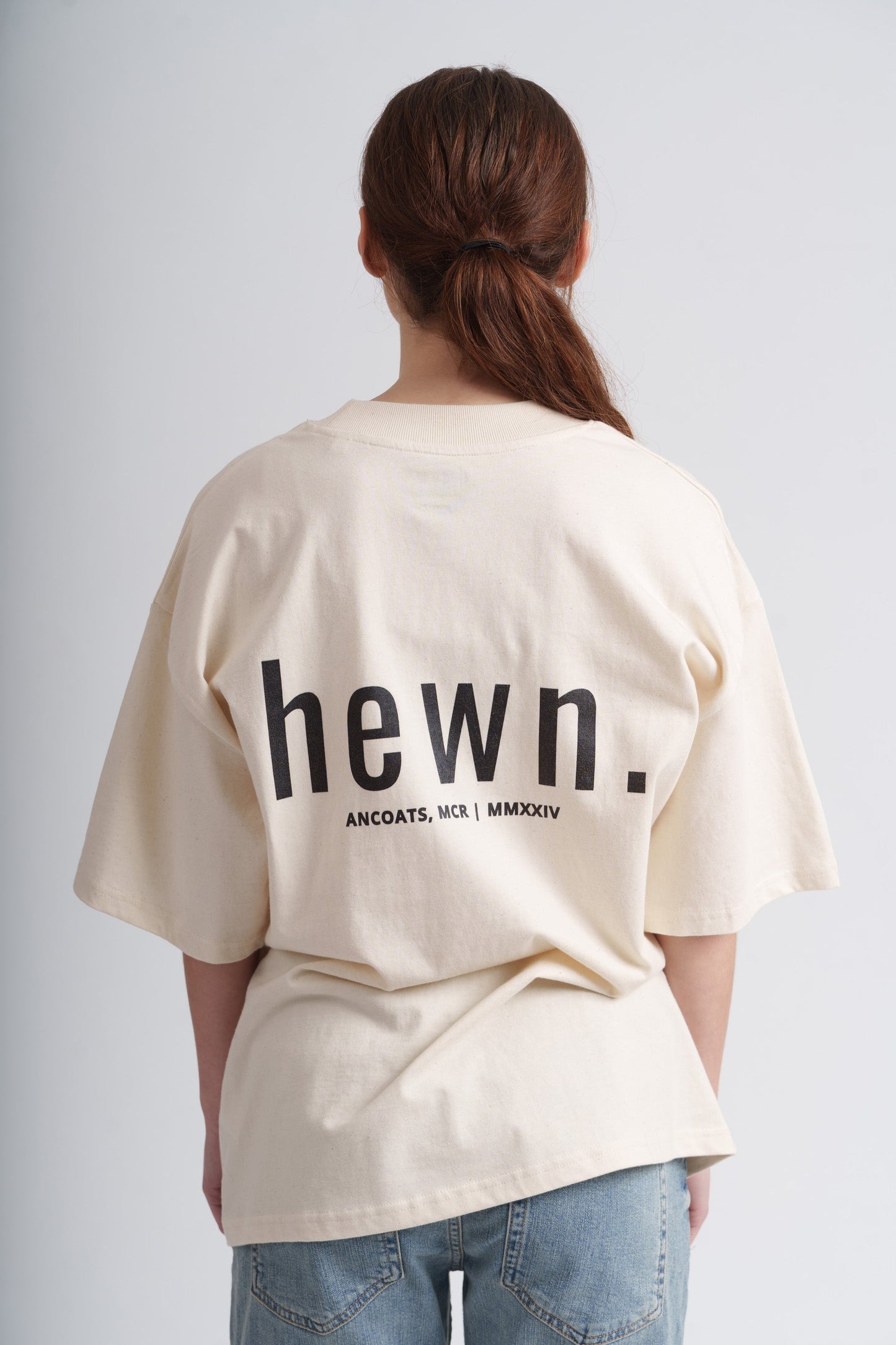 Women's Organic Cotton Signature Oversized T-Shirt | Natural Cotton