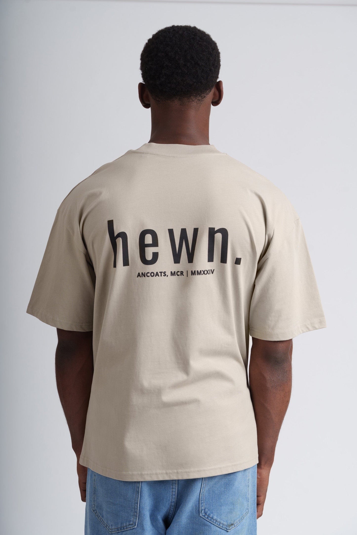 Men's Organic Cotton Signature Oversized T-Shirt | Limestone Grey