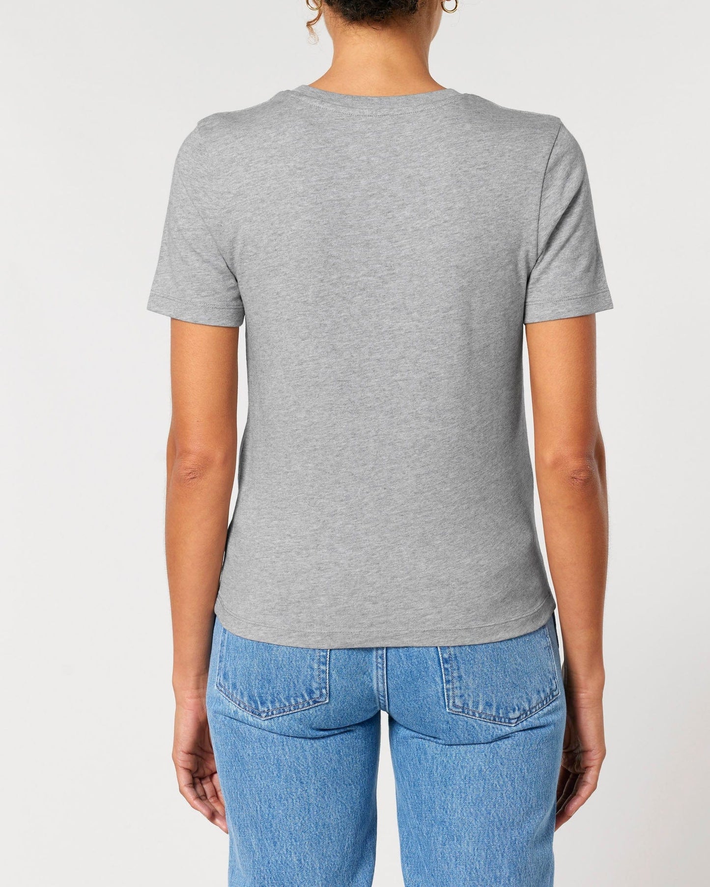 Women's Organic Cotton Fitted T-Shirt | Rock Grey Marl