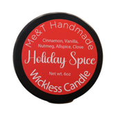 holiday spice wickless candle