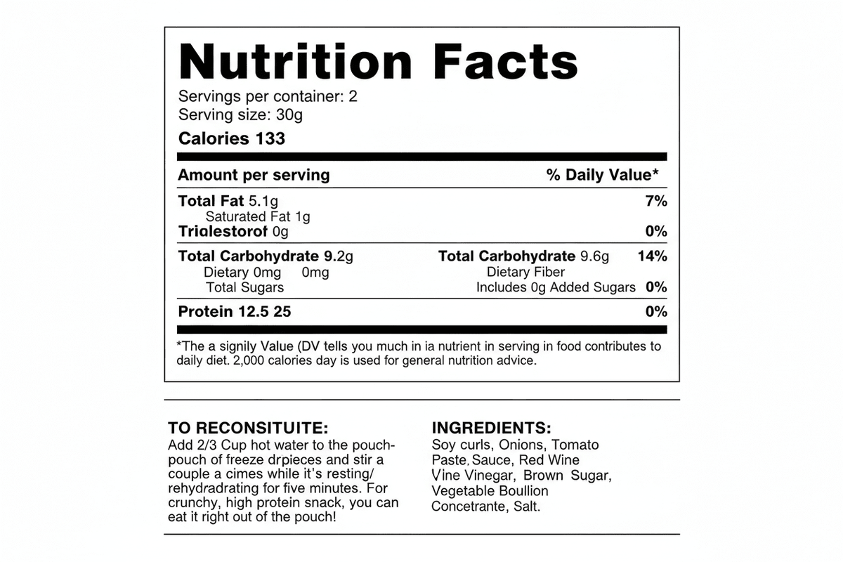 Barbecue Protein Strips BULK (18 Servings) Bag - Vegan America