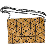 Geometric Cork Shoulder Bag Envelope Style