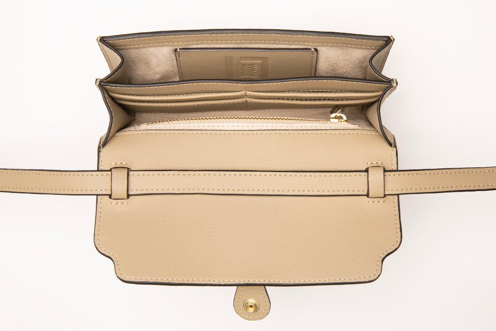 Lavāda Signature Crossbody Wallet Clutch in Tan - Vegan America