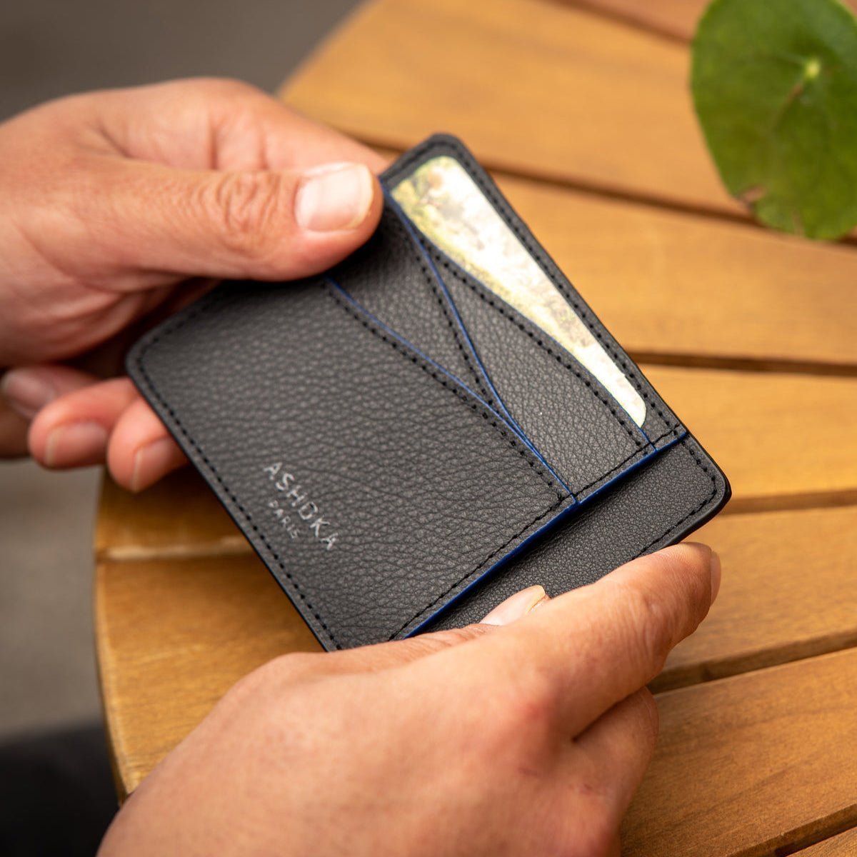 Large Mylo™ Mushroom Card Holder – Blue - Vegan America