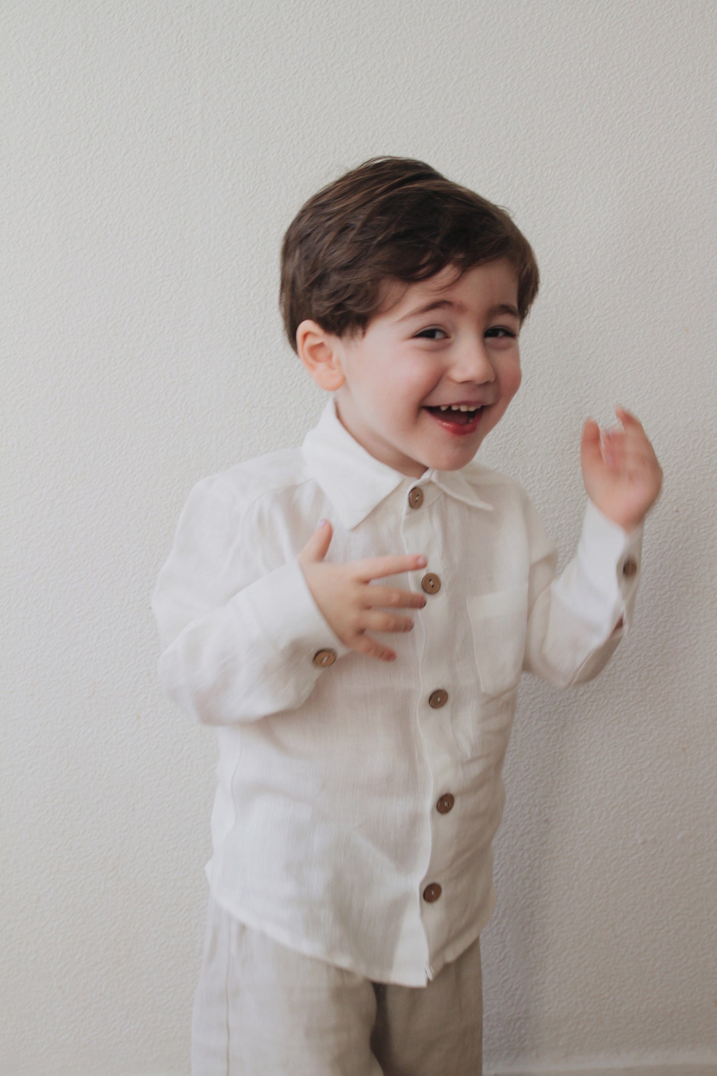 Menulis Boys Linen Shirt | Multiple Colours