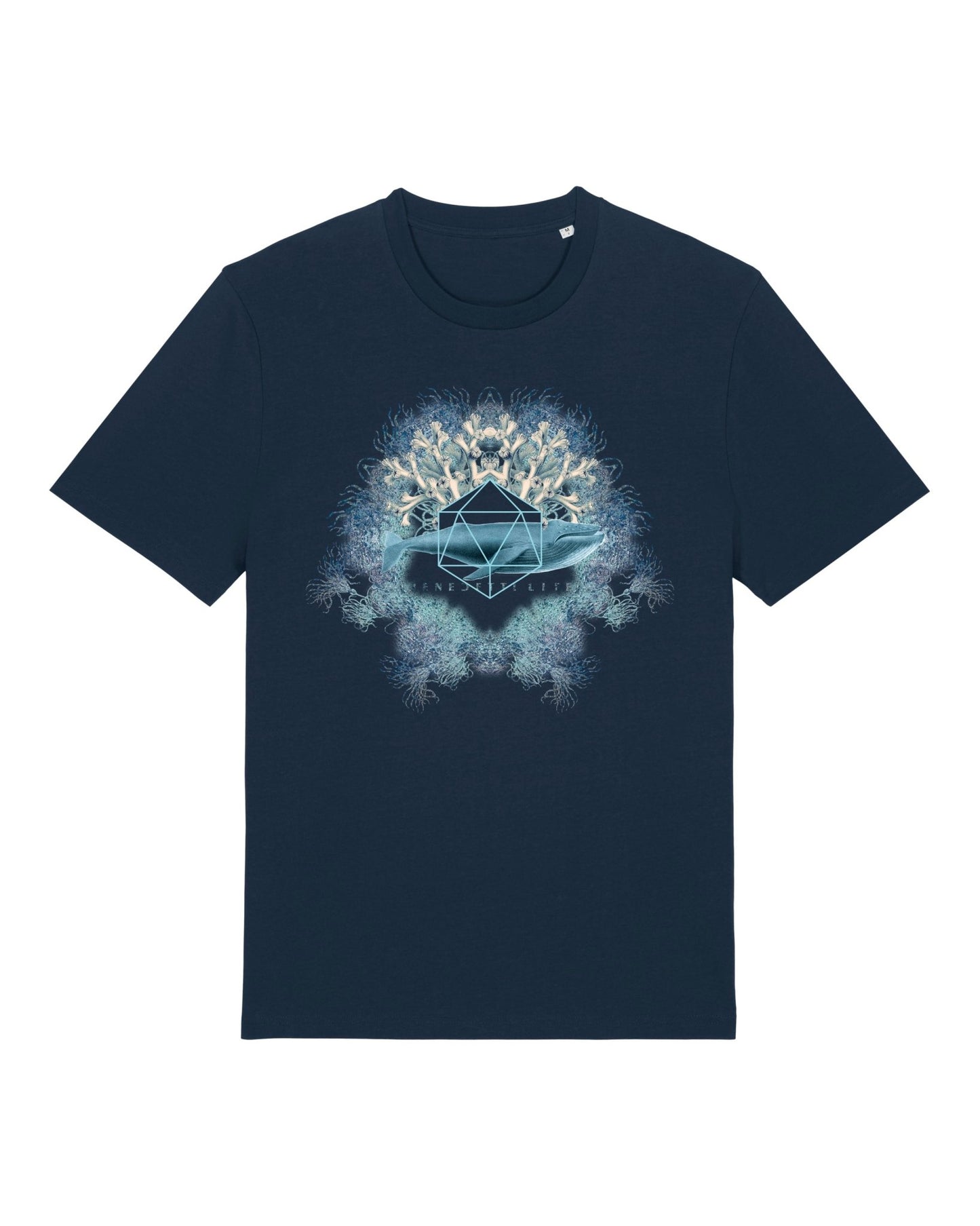 Unisex Icosahedron Navy T-Shirt - Vegan America