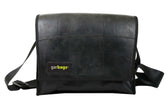 messenger bag M publicity banner & inner tube black - Vegan America