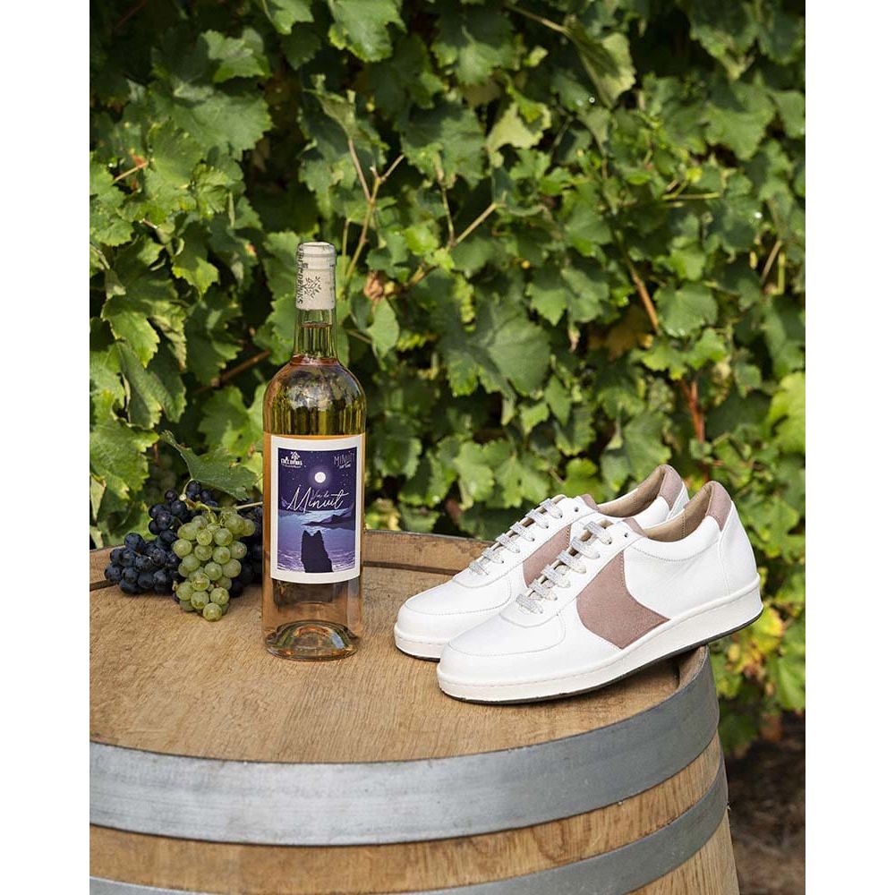 Cepage Grape Leather Unisex Vegan Sneakers | Rose