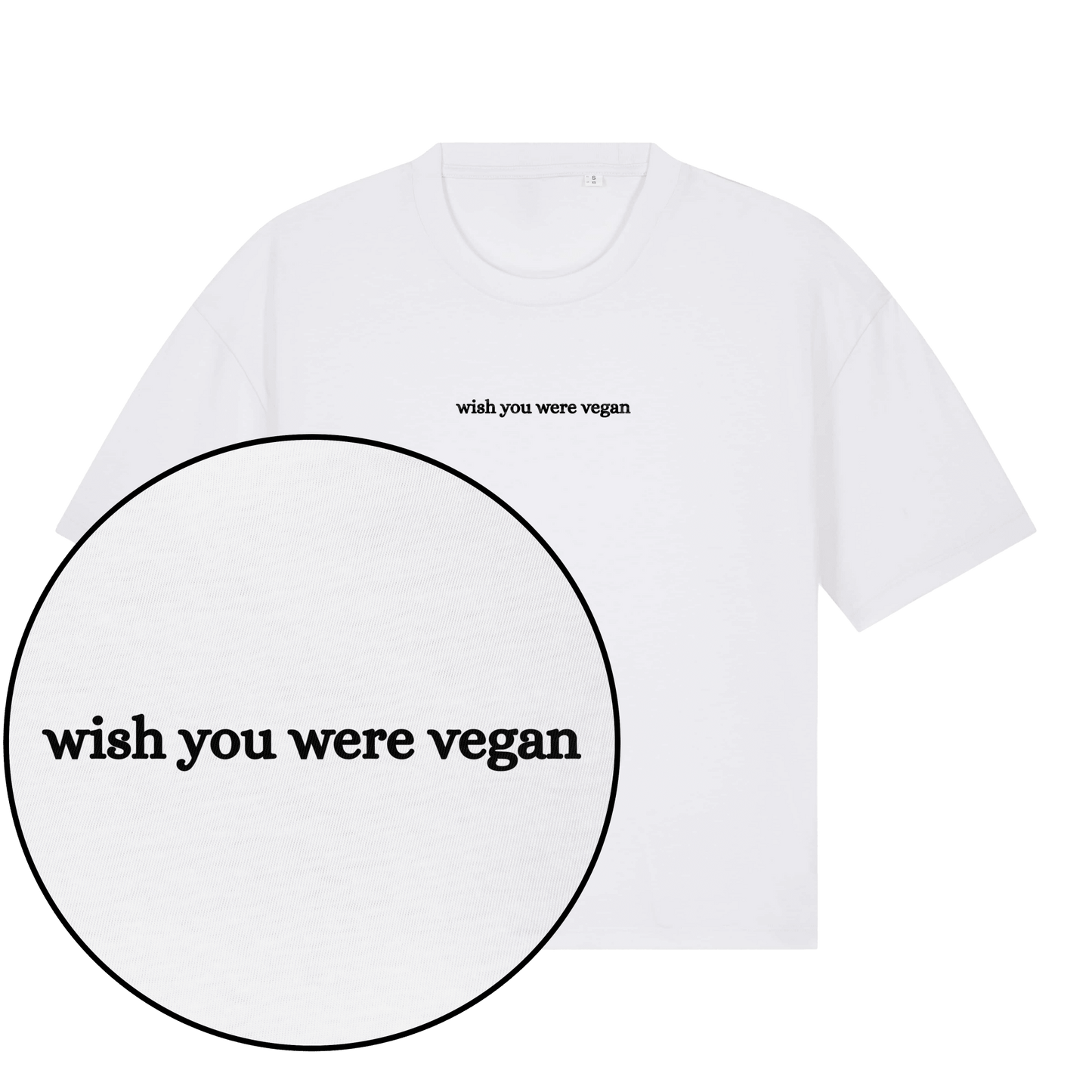 Wish You Were Vegan Women's Boxy T-Shirt - Vegan America