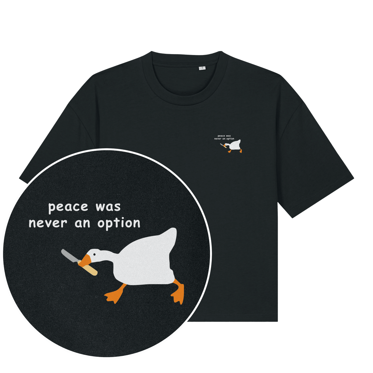 Peace Was Never An Option Women's Boxy T-Shirt - Vegan America