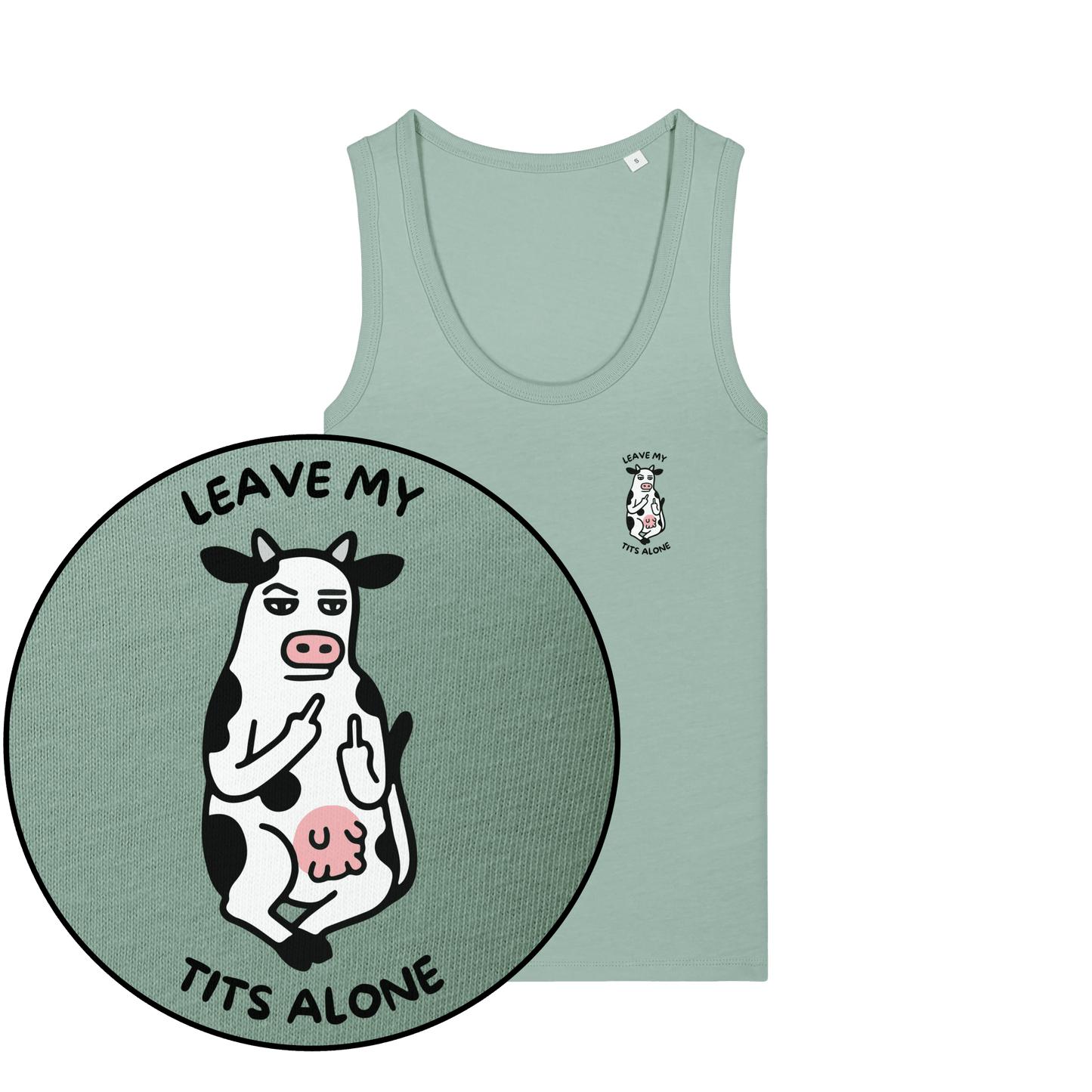 Leave My Tits Alone Women's Tank Top - Vegan America