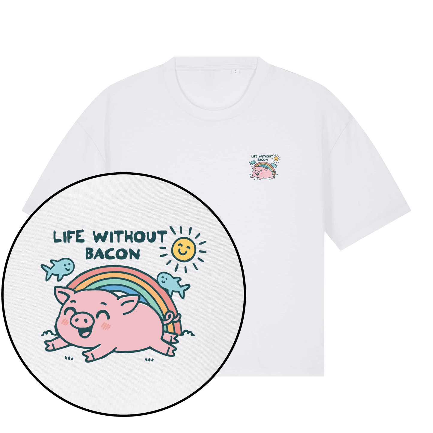 Life Without Bacon Women's Boxy T-Shirt - Vegan America
