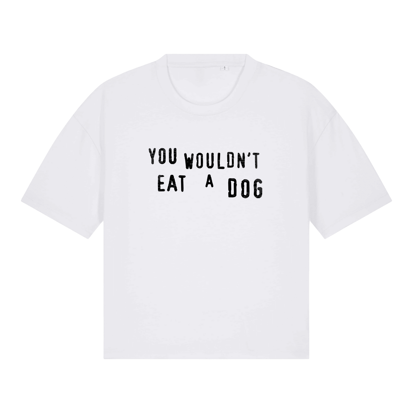You Wouldn't Eat A Dog Women's Boxy T-Shirt - Vegan America