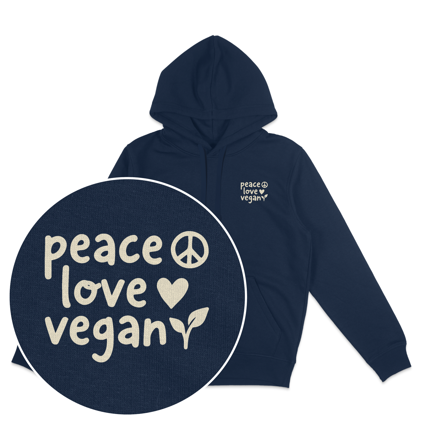 Peace Love Vegan Hoodie