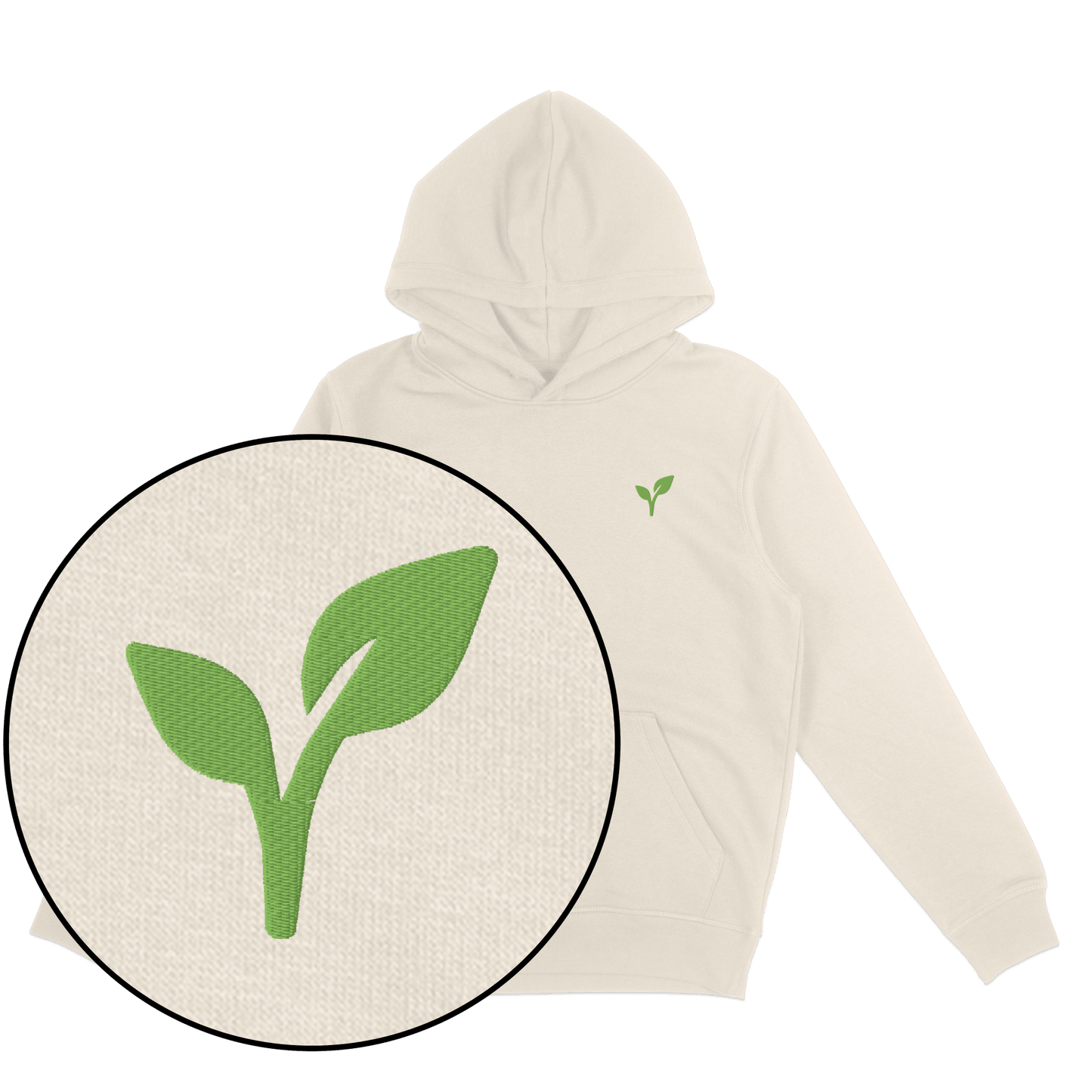 Vegan Logo Hoodie (Embroidered) - Vegan America