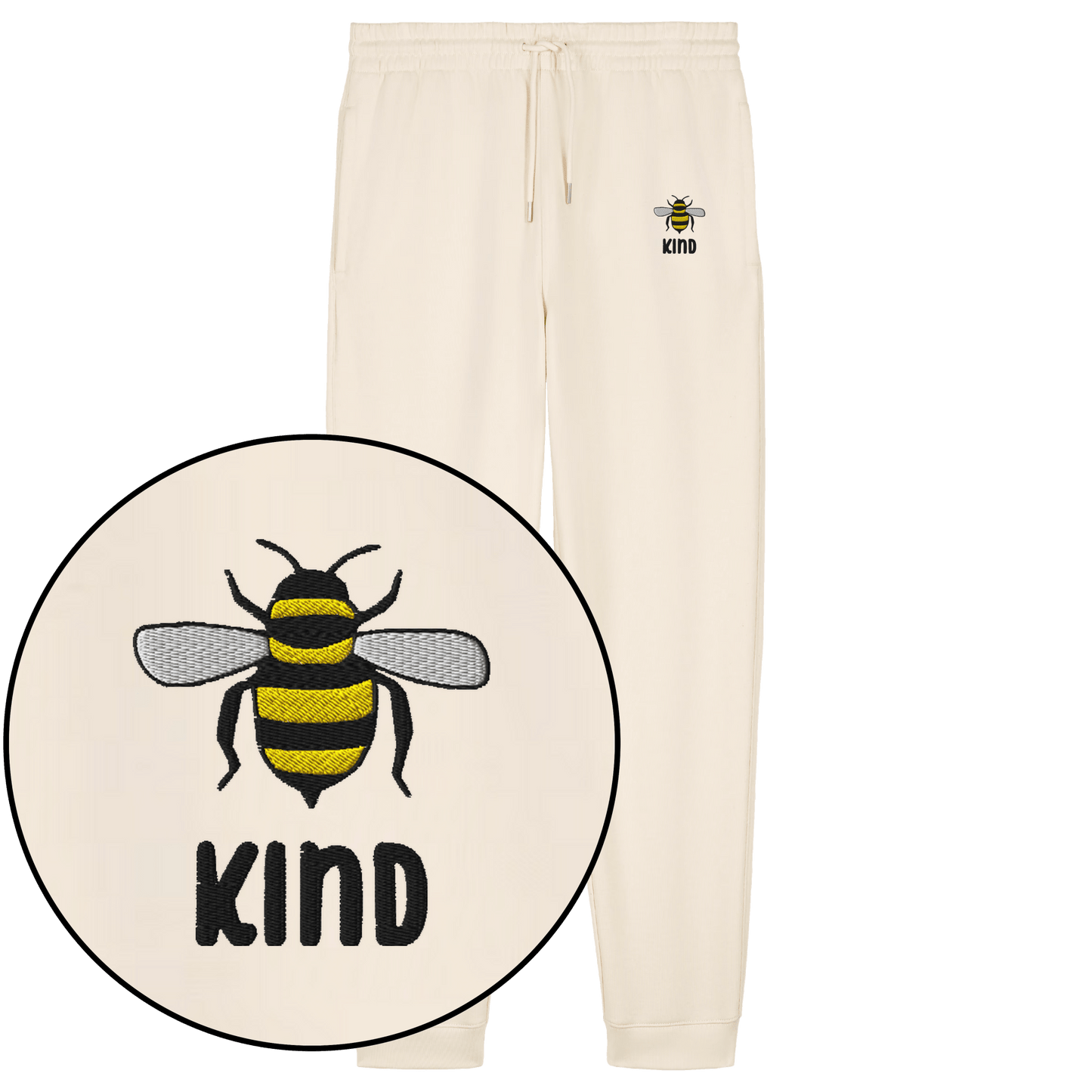 Bee Kind Joggers (Embroidered) - Vegan America