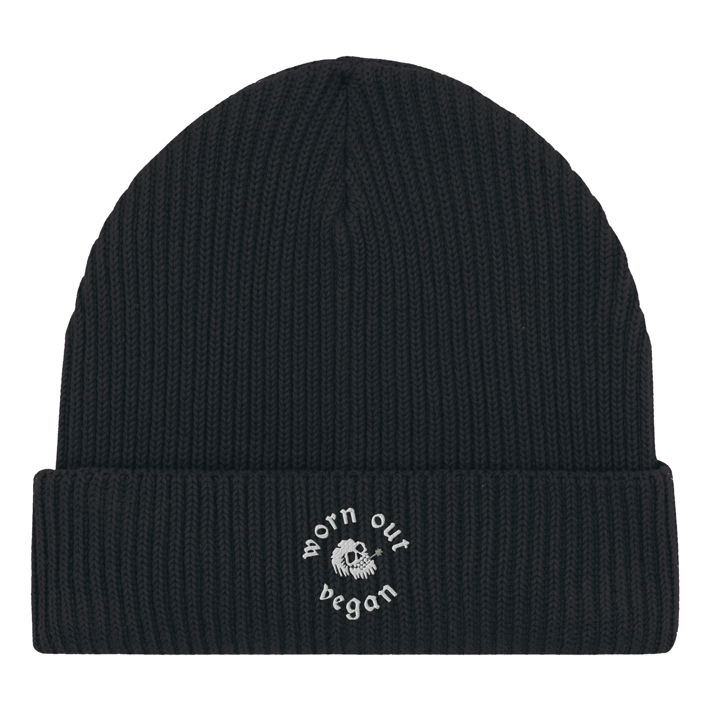 Worn Out Vegan Beanie (Embroidered) - Vegan America