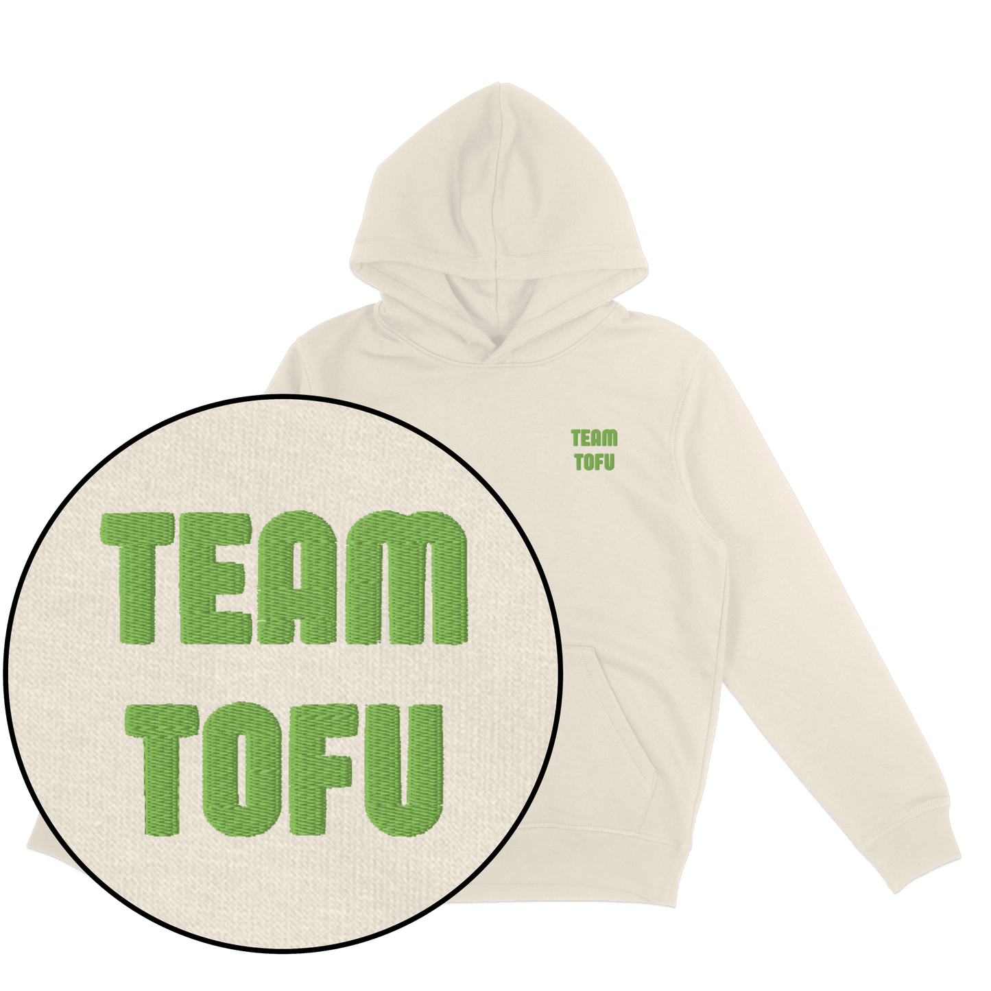 Team Tofu Hoodie (Embroidered) - Vegan America