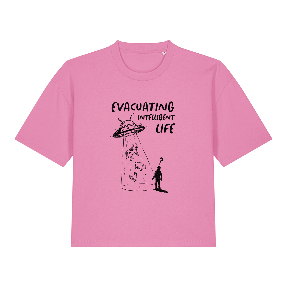 Evacuating Intelligent Life Women's Boxy T-Shirt - Vegan America