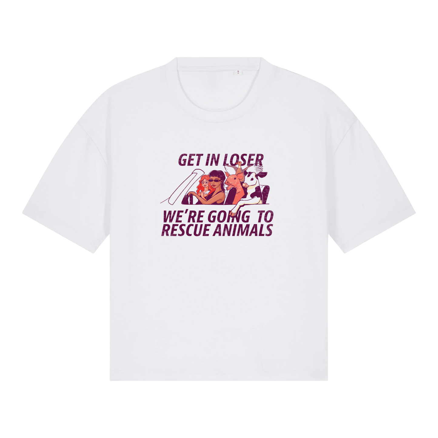 Get In Loser Women's Boxy T-Shirt - Vegan America