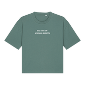 Big Fan Of Animal Rights Women's Boxy T-Shirt - Vegan America