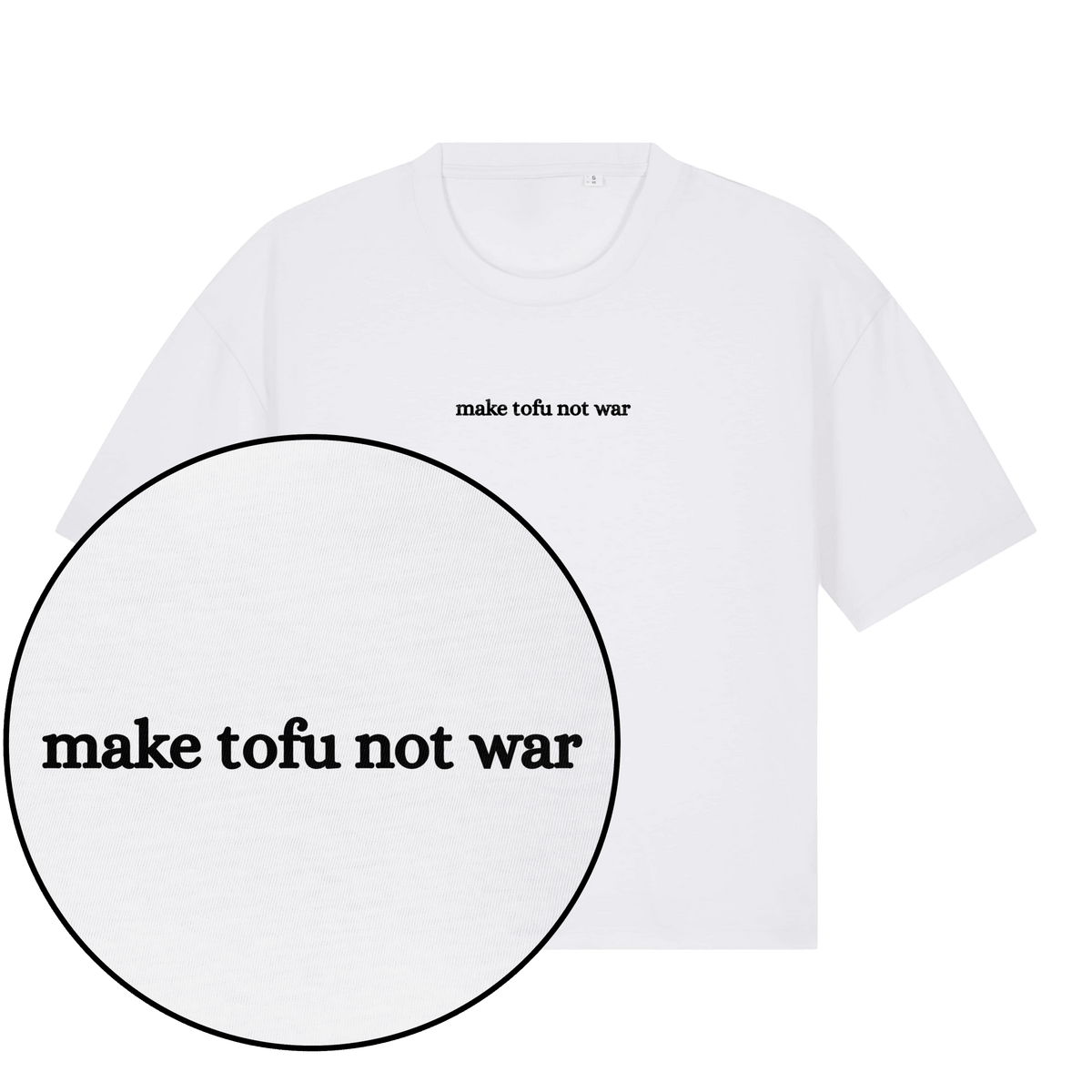 Make Tofu Not War Women's Boxy T-Shirt - Vegan America