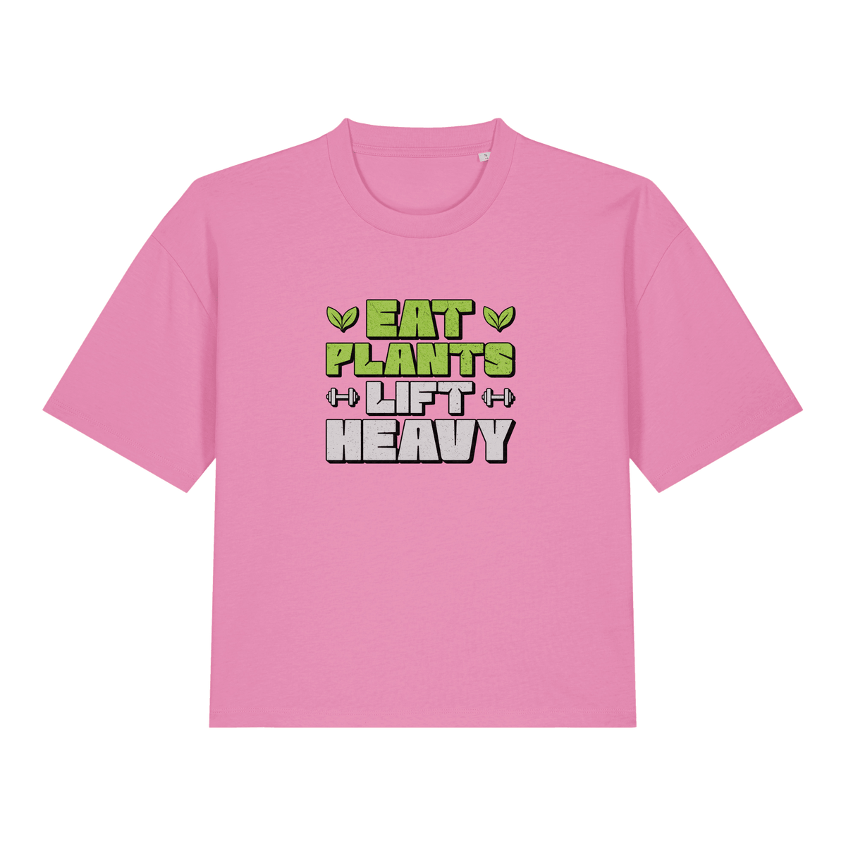 Eat Plants Lift Heavy Women's Boxy T-Shirt - Vegan America