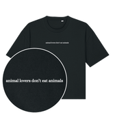 Animal Lovers Don't Eat Animals Women's Boxy T-Shirt - Vegan America