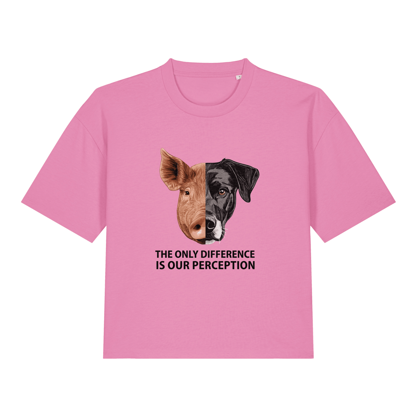The Only Difference Is Our Perception Women's Boxy T-Shirt - Vegan America