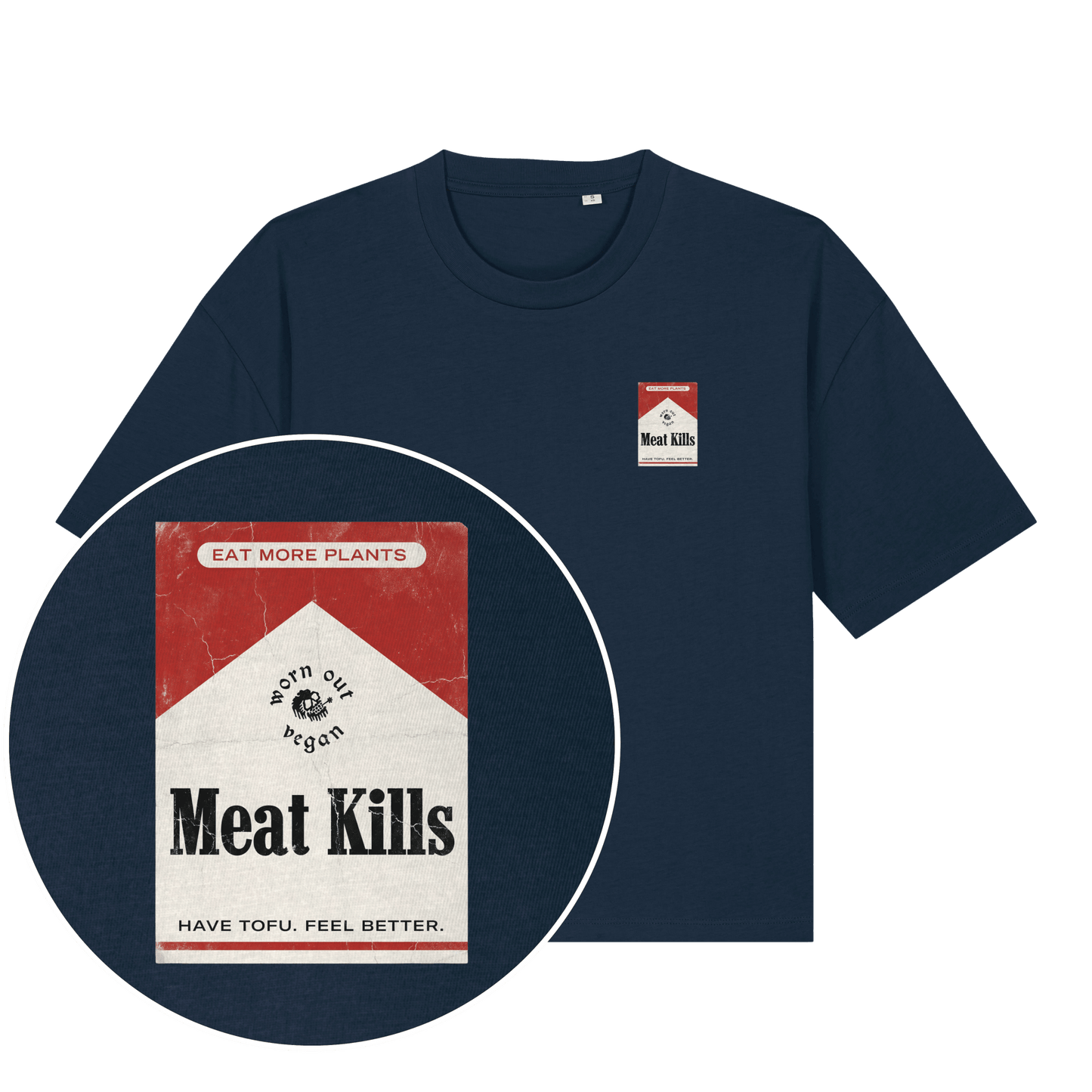 Meat Kills Women's Boxy T-Shirt - Vegan America