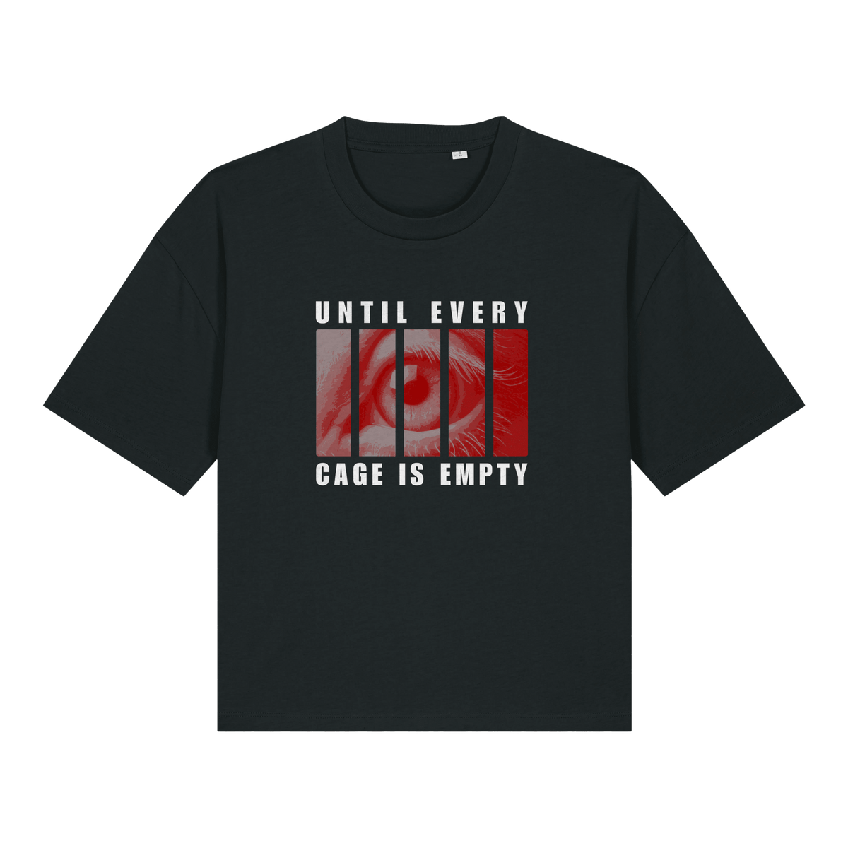 Until Every Cage Is Empty Women's Boxy T-Shirt - Vegan America