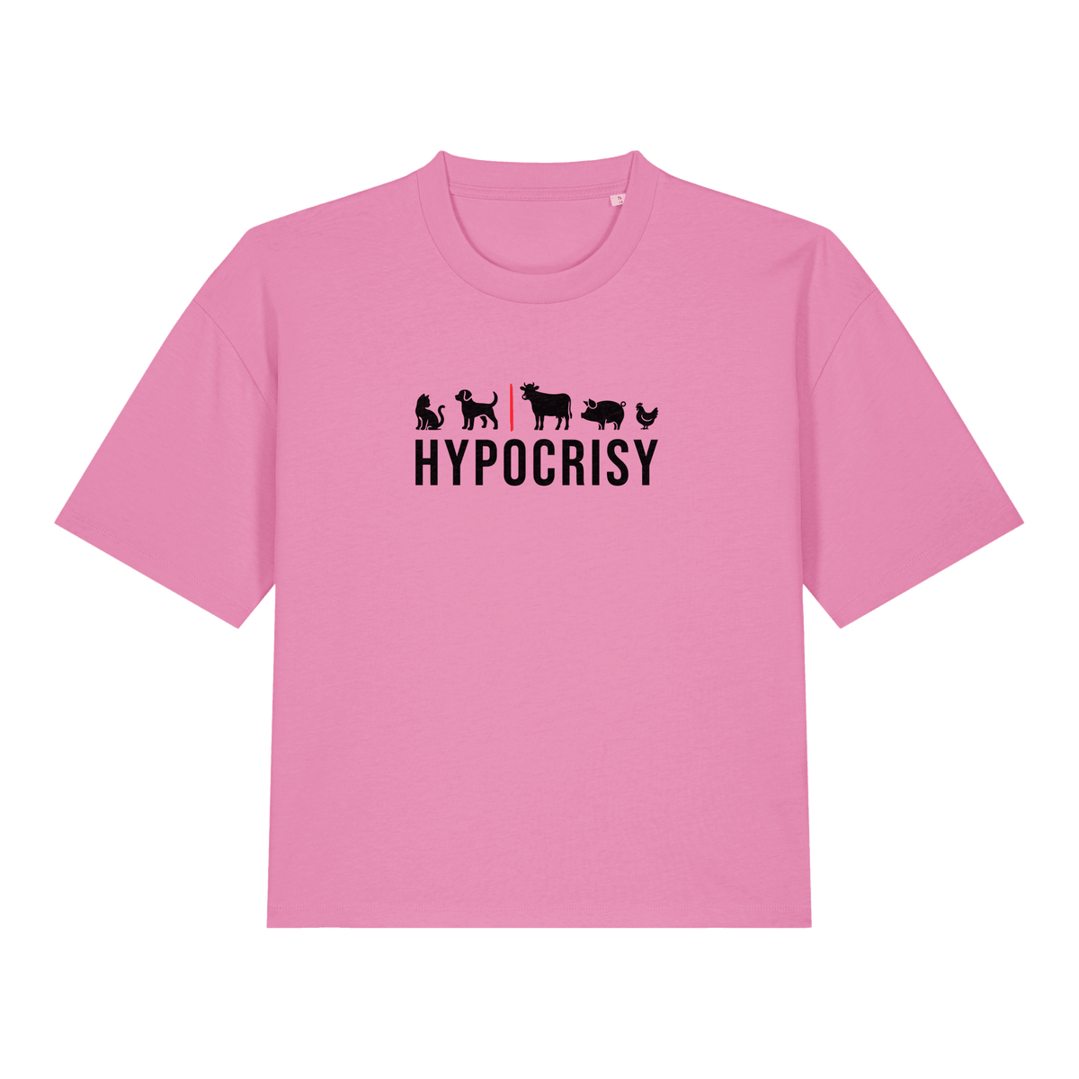Hypocrisy Women's Boxy T-Shirt - Vegan America