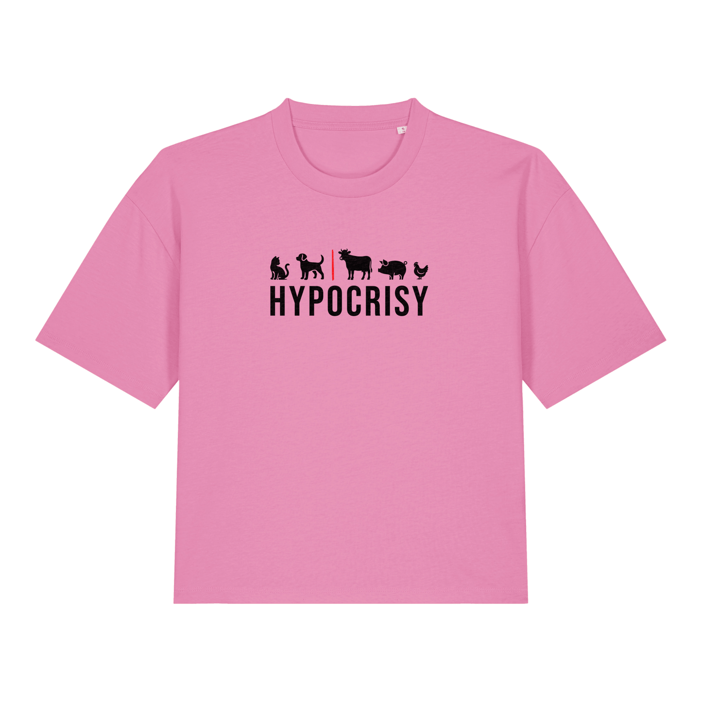 Hypocrisy Women's Boxy T-Shirt - Vegan America