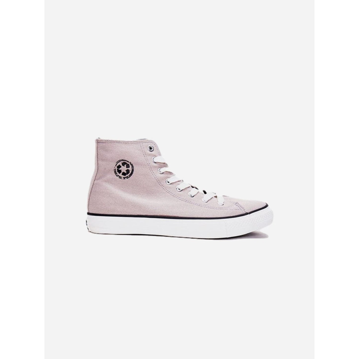 NAE Vegan Shoes Redo Recycled PET Unisex Mid Top Trainers | Pink Pink / UK6 / EU39 / US8