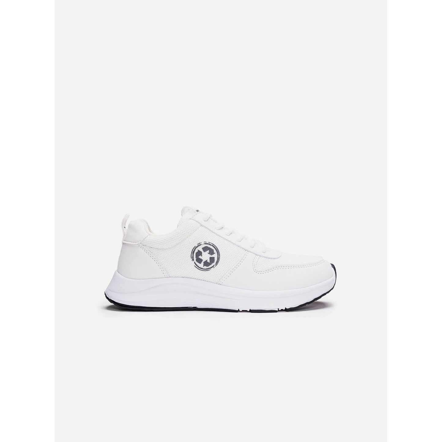 NAE Vegan Shoes Jor Recycled PET Unisex Vegan Trainers | White White / UK3 / EU36 / US5