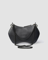 Noir BHMA Bag of grape-based vegan leather - Vegan America