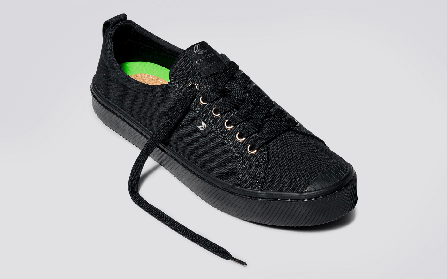 OCA Low All Black Canvas Sneaker Women