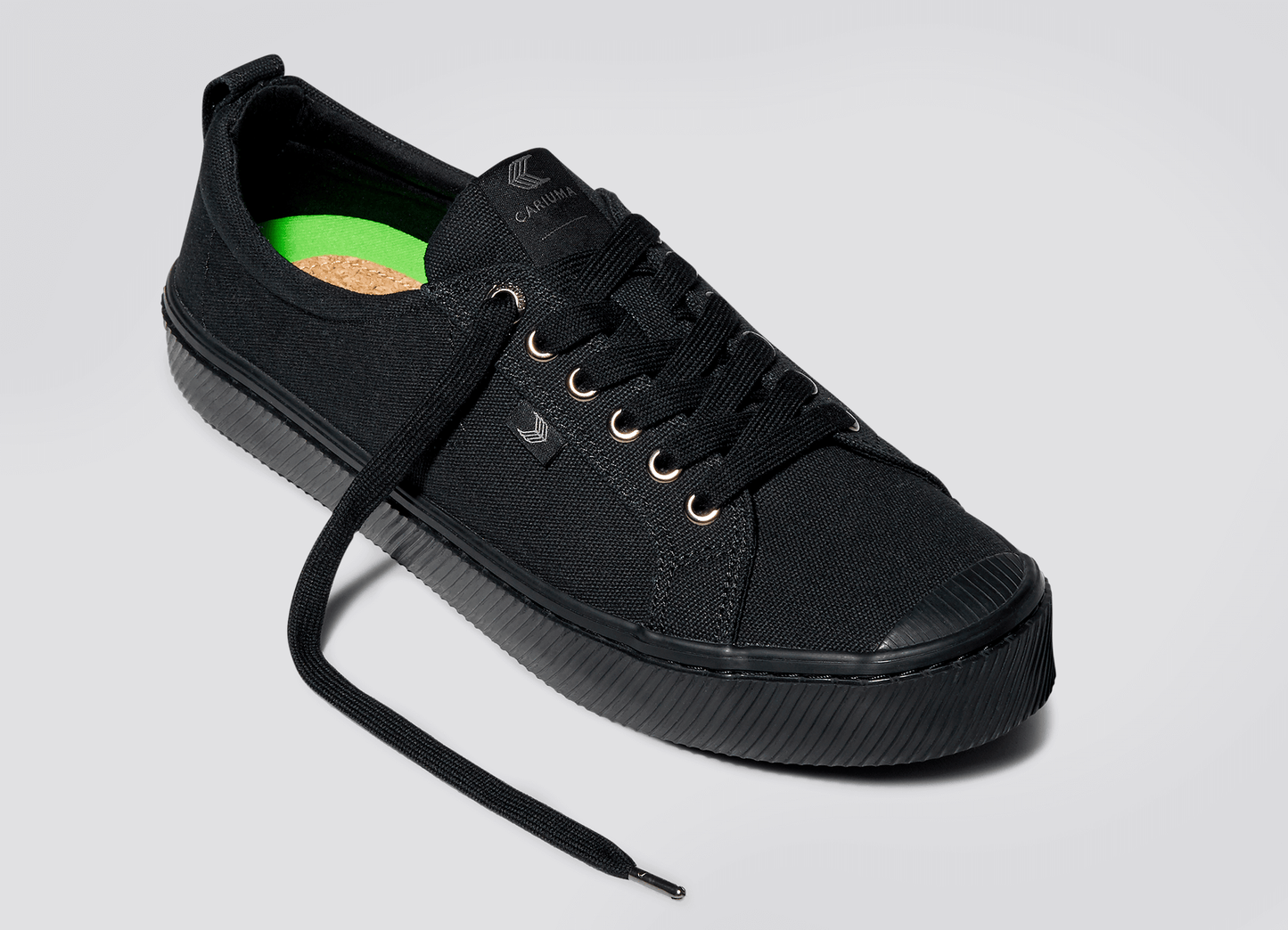OCA Low All Black Canvas Sneaker Women