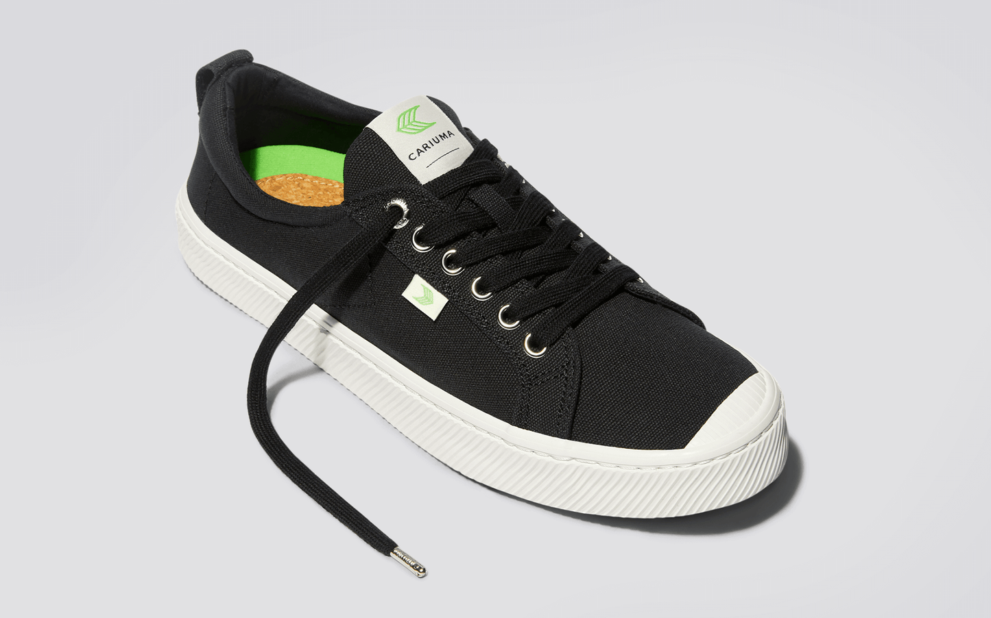 OCA Low Black Canvas Sneaker Women
