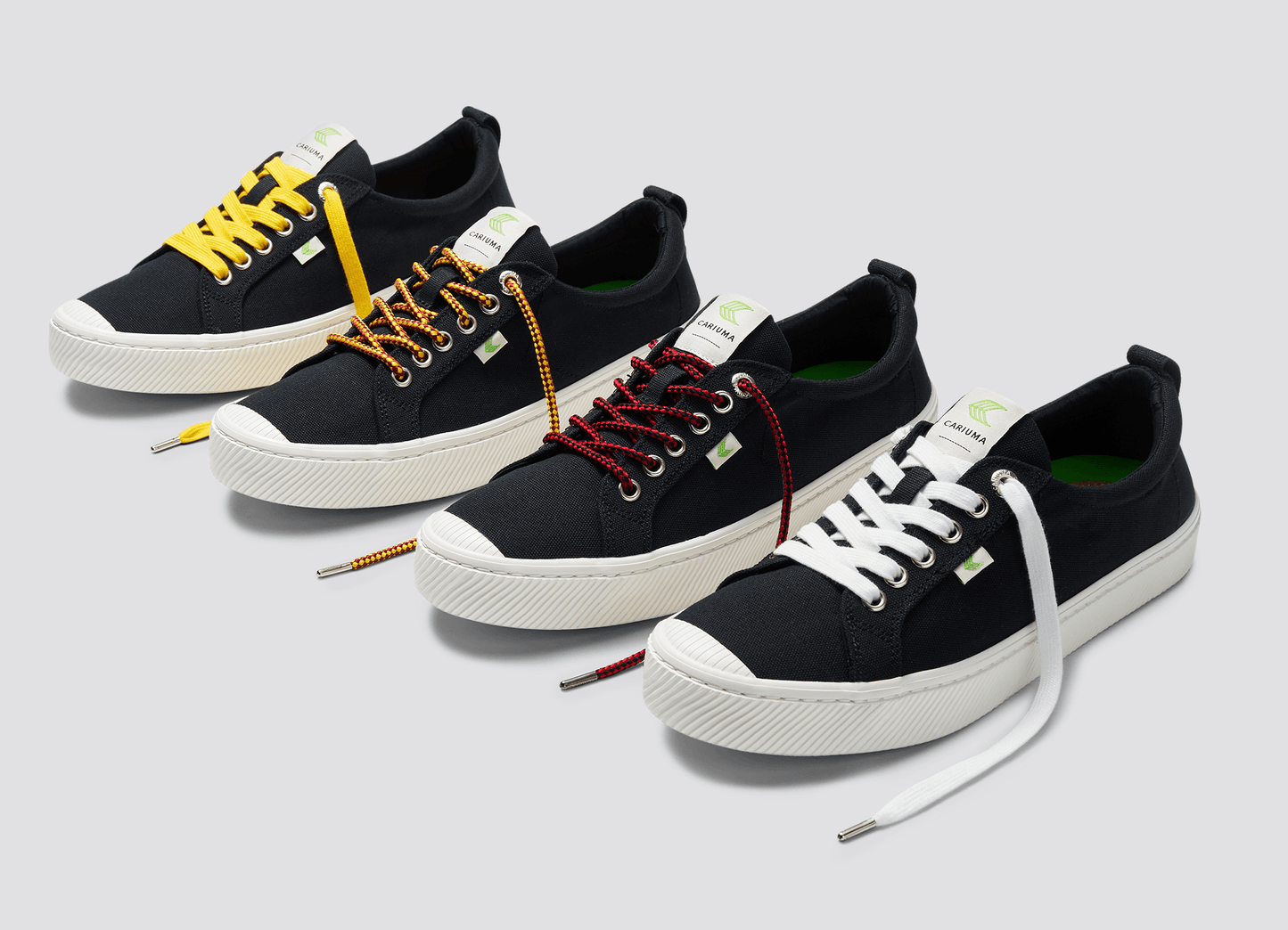 OCA Low Black Canvas Sneaker Women