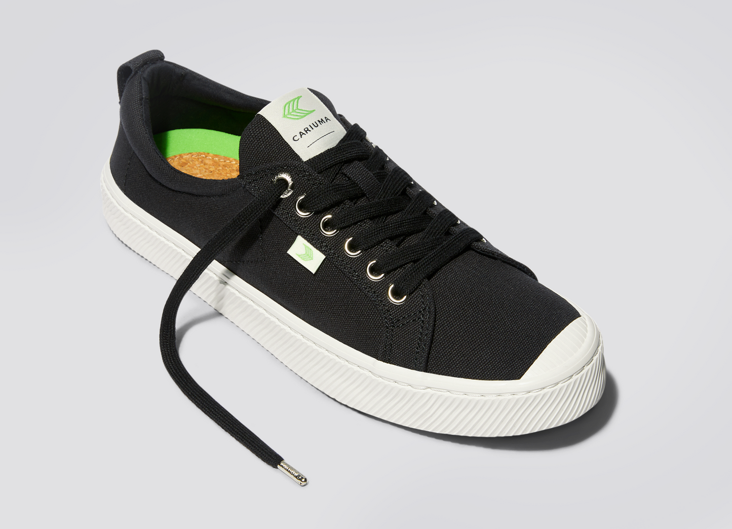 OCA Low Black Canvas Sneaker Women