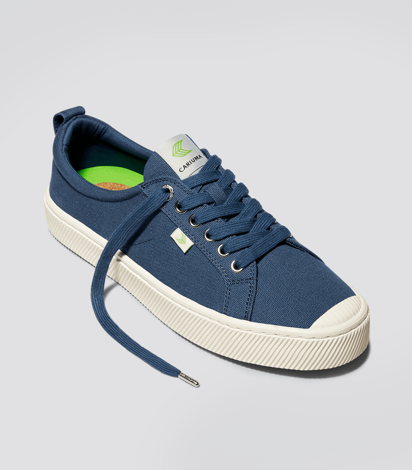 OCA Low Shadow Blue Canvas Sneaker Women