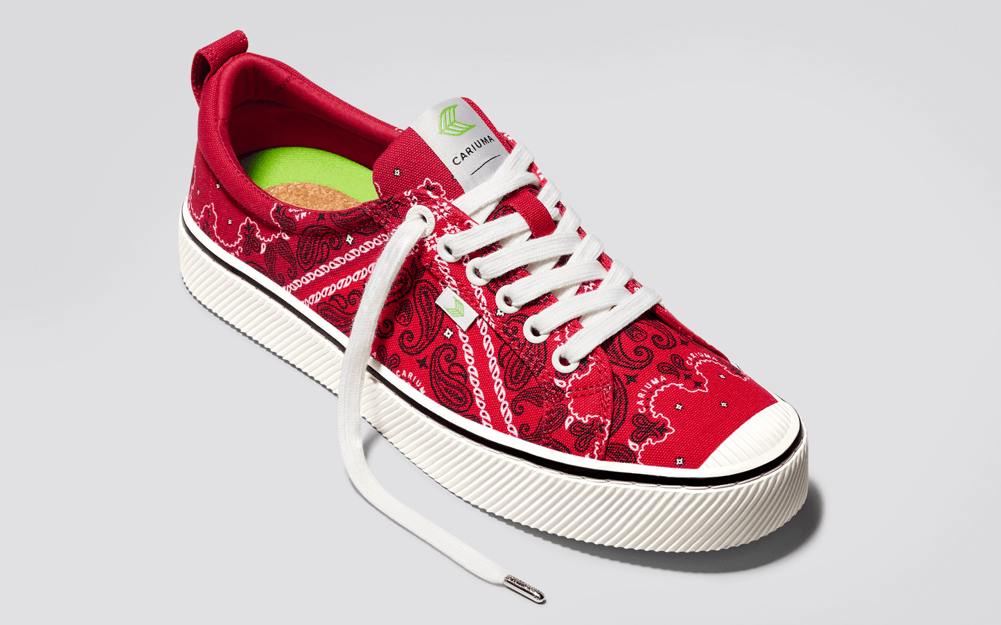 OCA Low Red Bandana Canvas Sneaker Women